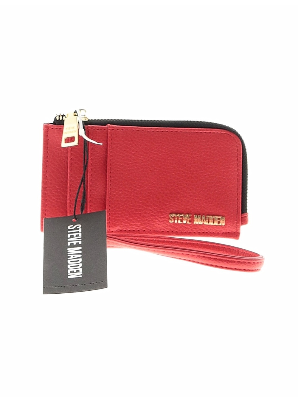 Steve Madden Red Zip Wristlet Card Holder